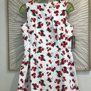 Eva Mendes cherry dress